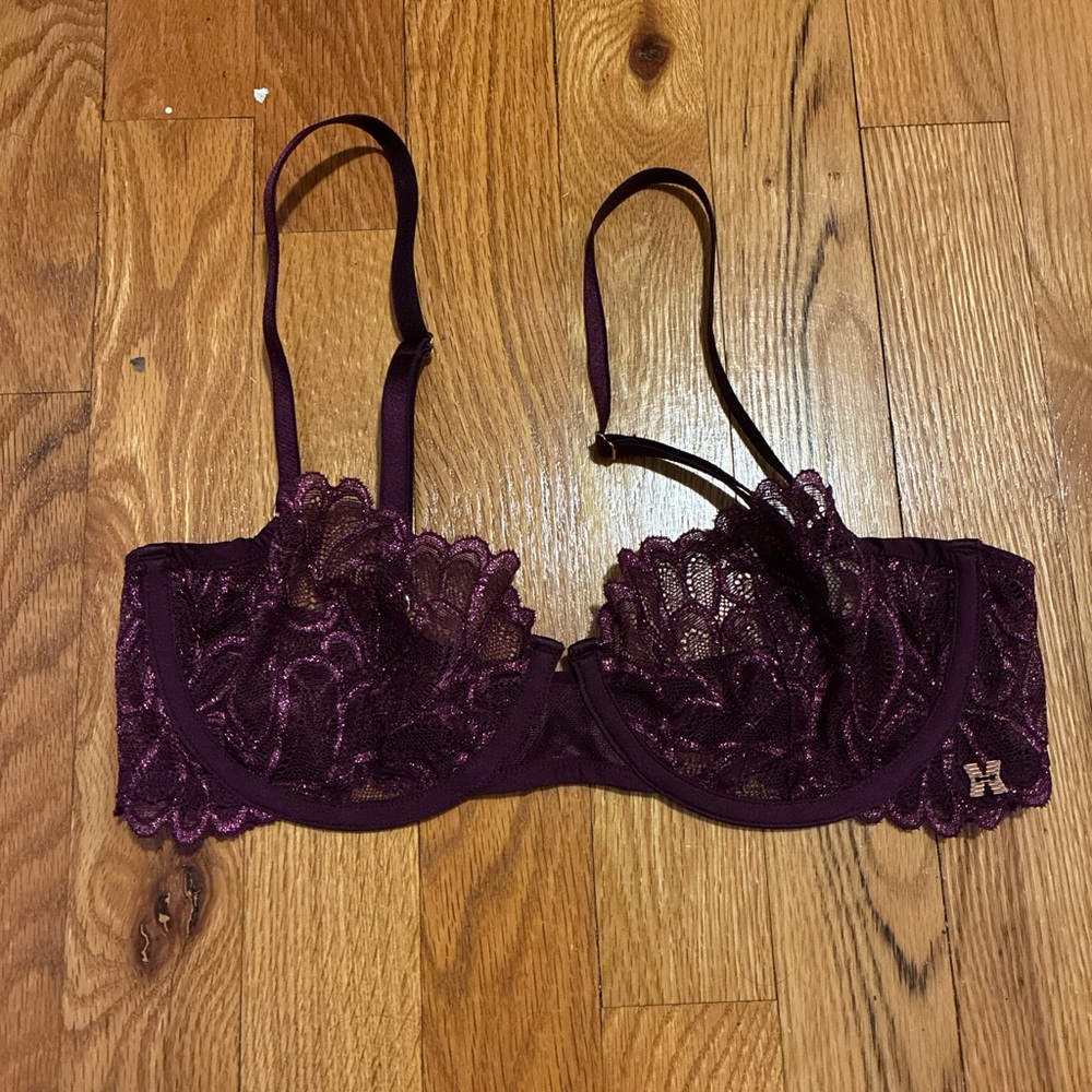Savage X Fenty Purple Lace Underwire Bra